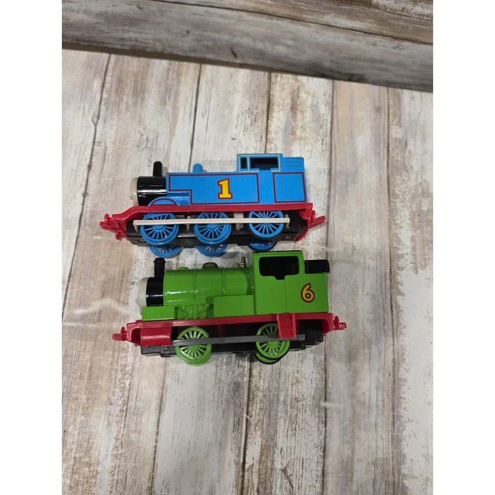 Vintage Thomas & Percy ERTL Toy‎ Trains Blue Green 1990s Set READ